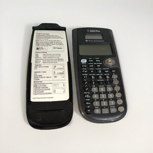 Texas‎ Instruments T1-36X Pro Scientific Calculator & Cover 7" Black
